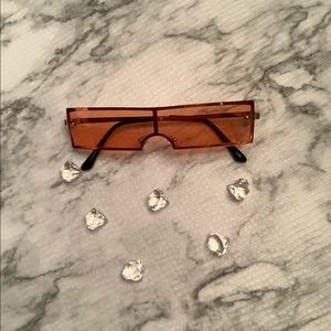 Orange rectangular shades